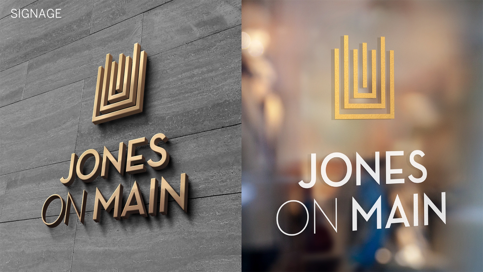 Jones on main signs