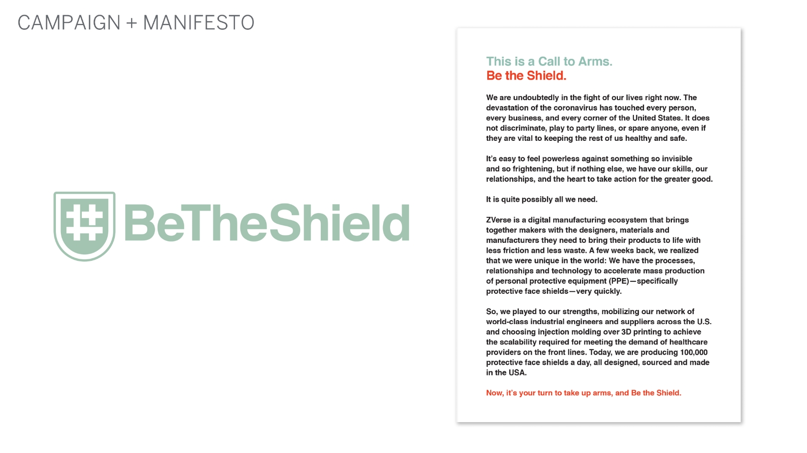 BeTheShield branding