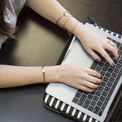 Working on the computer