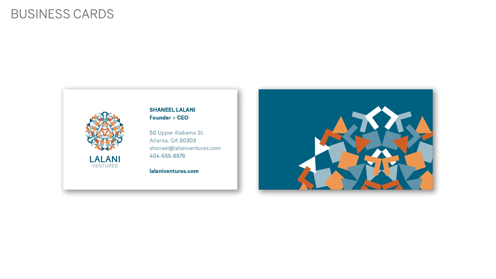 Lalani Ventures business cards